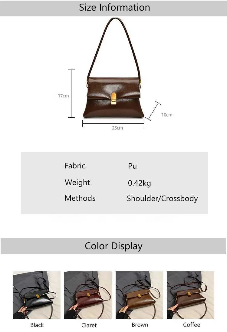 Strukturerad axelremsväska och crossbody väska för damer_voghion.com