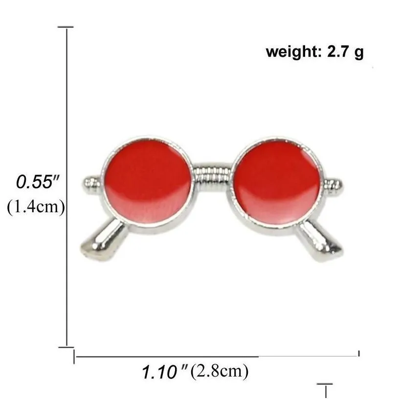 Spilla a forma di occhiali da sole cartoon accessorio gioiello_voghion.com