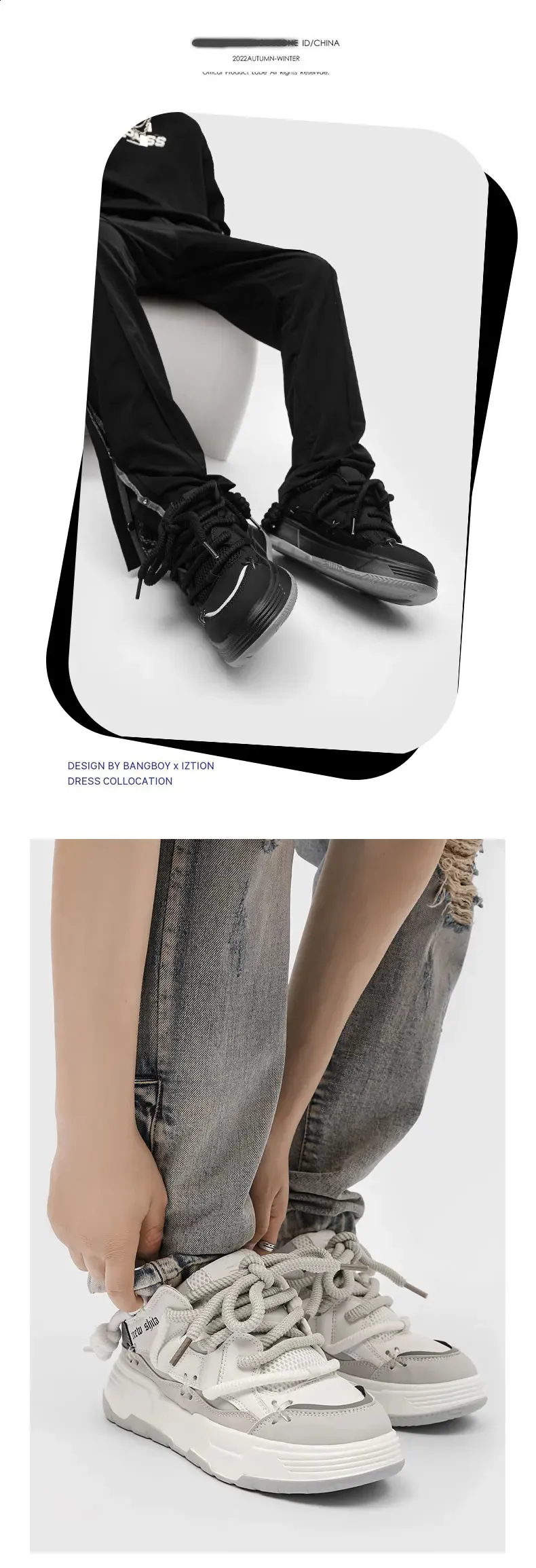 buty damskie ly bread szeroka podeszwa para unisex krótkie i pulchne trampki hip-hop 41 42 44 240911_voghion.com