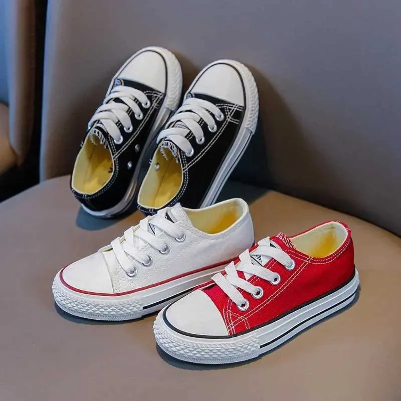 Athletic Outdoor Childrens low top canvas boys outdoor running shoes breathable and wear-resistant girls sports_voghion.com