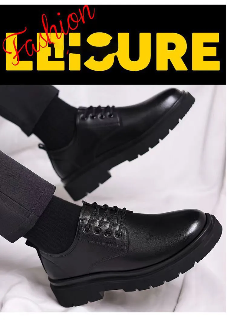 Scarpe uomo in pelle business casual stringate suola morbida_voghion.com