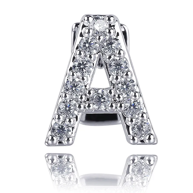Weißgold Iced Out A-Z Benutzerdefinierter Name Buchstabe Grillz Voller Durchmesser Zirkonia Bg Zähne DIY Fang Grills Untere Zahnkappe Hüfte_voghion.com