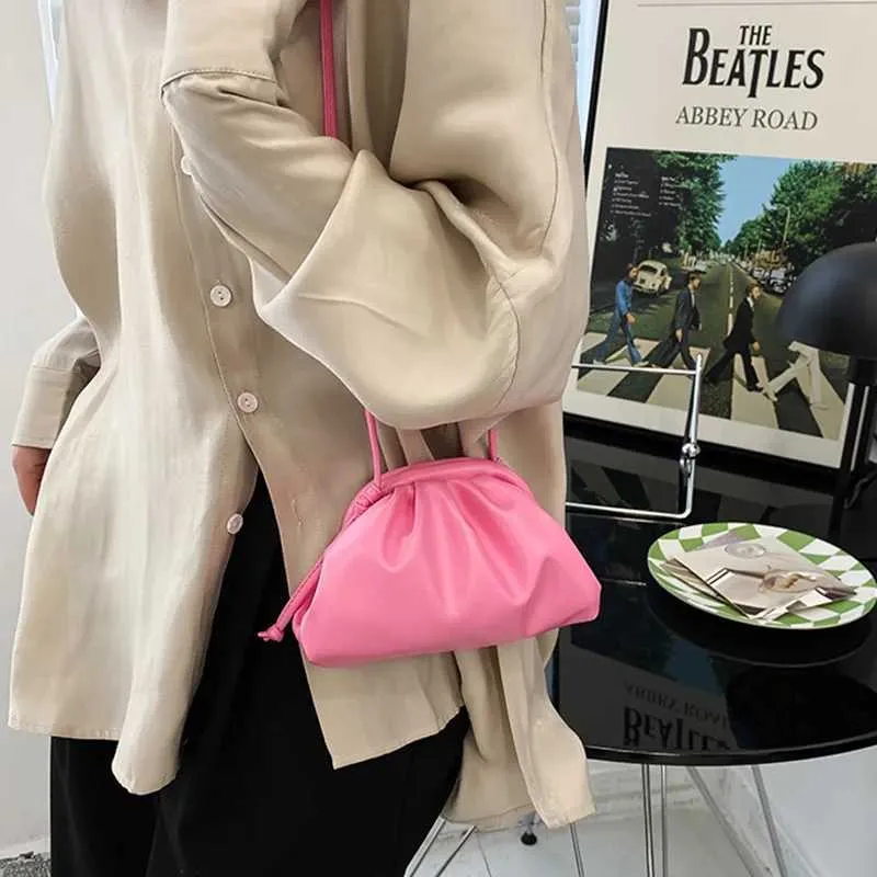 Sac à bandoulière en cuir PU jaune et bleu pour femme, sacoche simple et polyvalente pour soirée_voghion.com