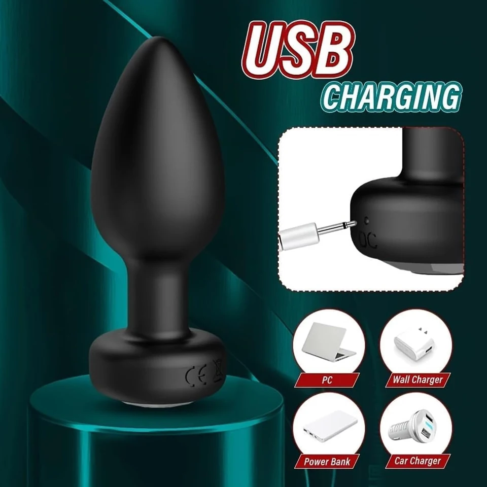 Kabelloser Analvibrator Mit Fernbedienung Zur Prostatamassage_voghion.com