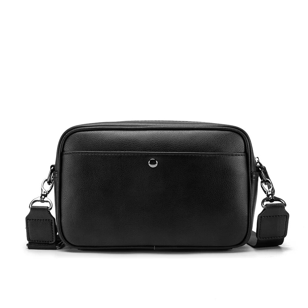 Borsa a tracolla da uomo casual solida Borsa a tracolla da uomo in pelle PU da uomo Borsa a tracolla da uomo_voghion.com