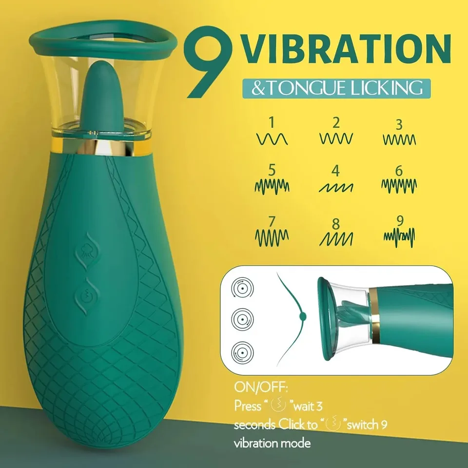 Klitorisvibrator Mit Zungenstimulation Und Brustwarzenmassage_voghion.com