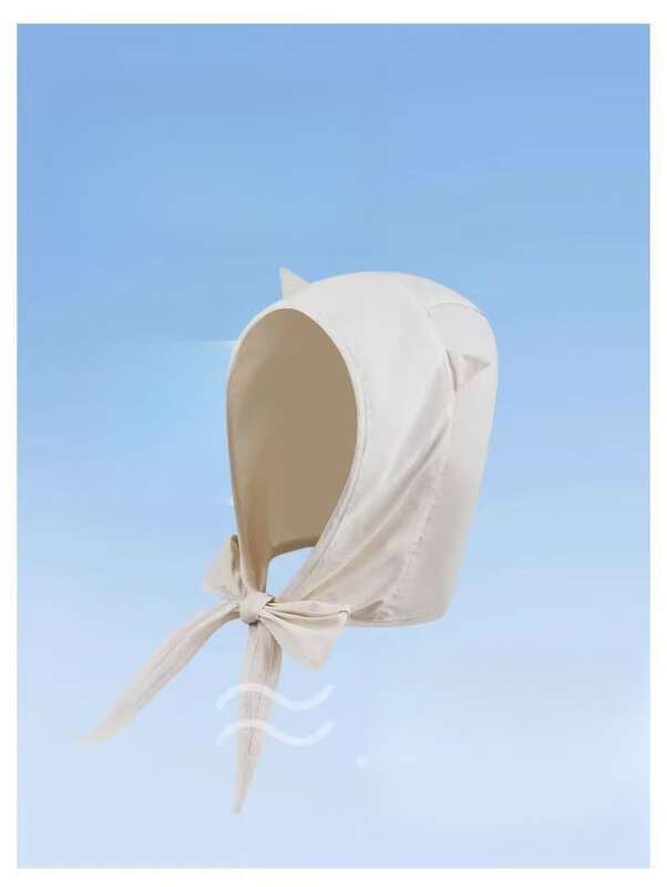 Maglione con protezione solare ad asciugatura rapida, cappello da sole da donna, sottile fascia per la protezione delle orecchie, orecchie di gatto_voghion.com