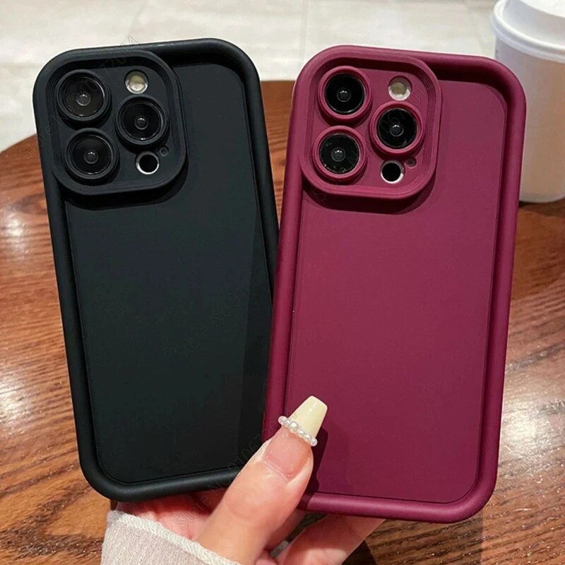 Liquid Silicone Matte Case for Samsung Galaxy A55 A35 A15 A25 A54 A34 A14 A24 A53 A33 A51 A52 A32 Shockproof Bumper_voghion.com