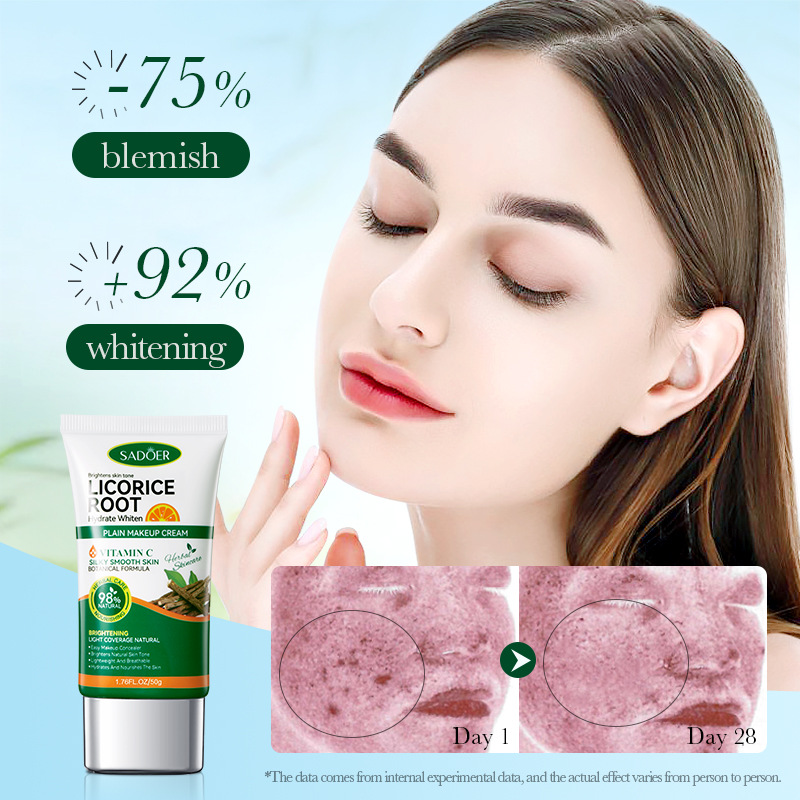 SADOER Licorice VC Whitening Plain Cream Erfrischend und feuchtigkeitsspendend auf Englisch_voghion.com