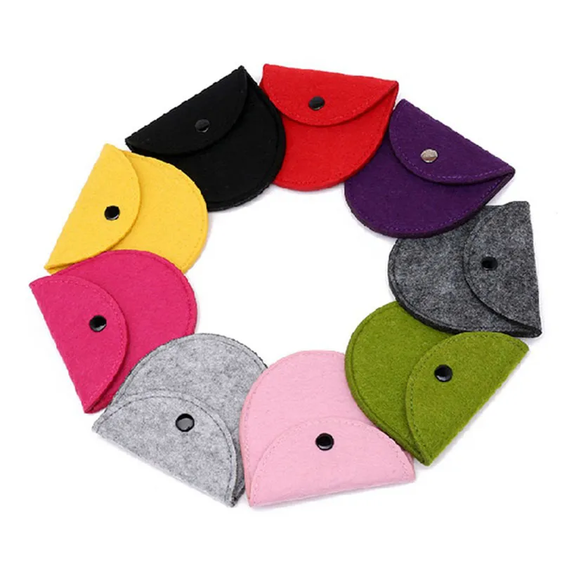 Felt cloth baby Coin Purses cute Candy colors children wallet mini pocket money coin Storage bag C4417_voghion.com