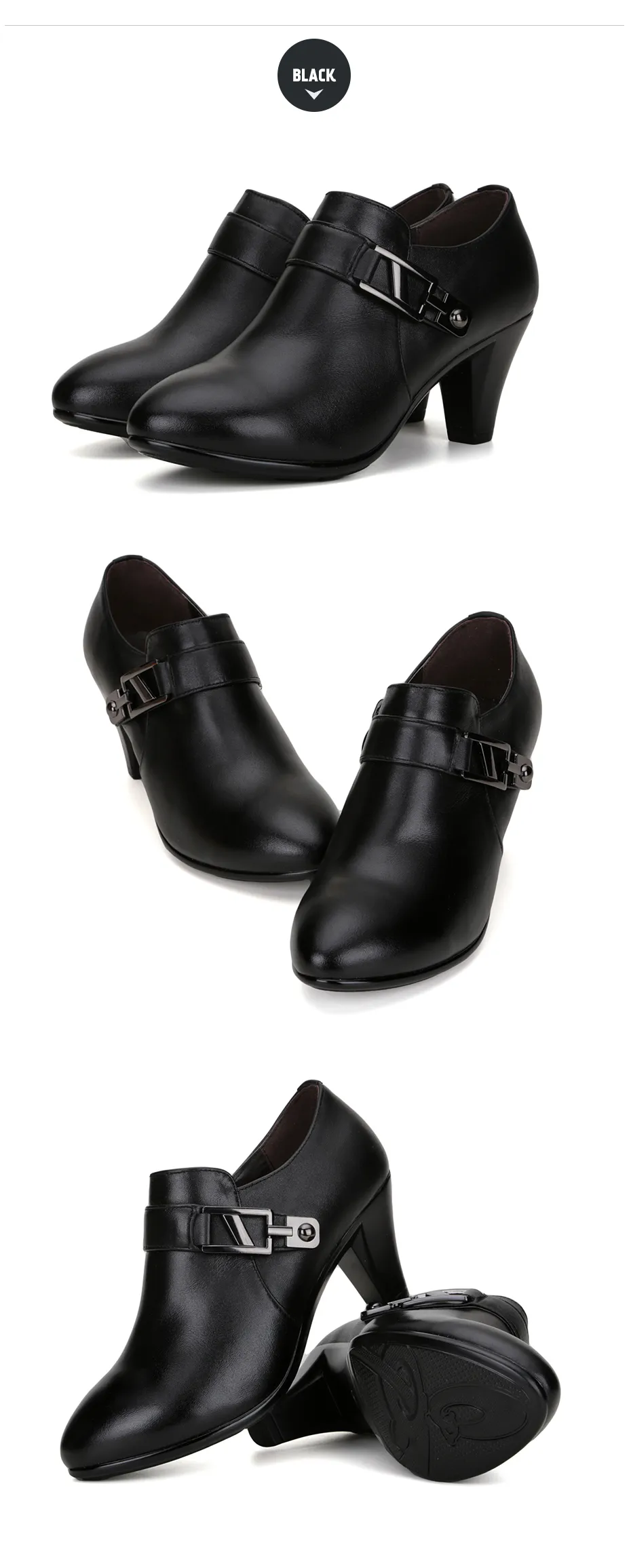 2025 spring genuine leather elegant spike heels office lady Business dress fashion big size women shoes EU36-41_voghion.com
