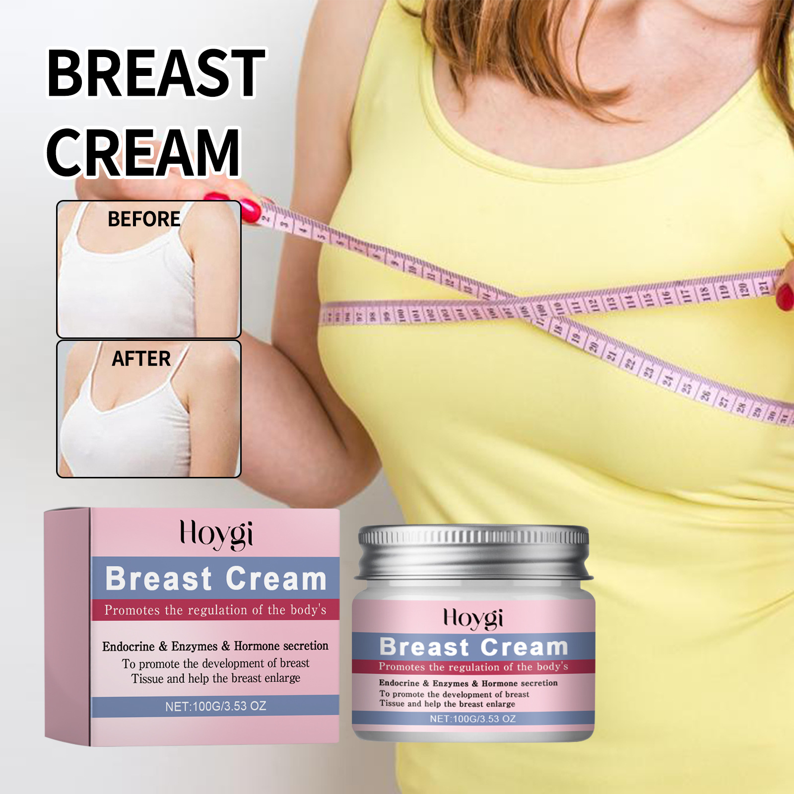 Hoygi Lifting Breast Cream is tight, elastic, moisturizing, firm, lifting the breasts full, round, and plump_voghion.com