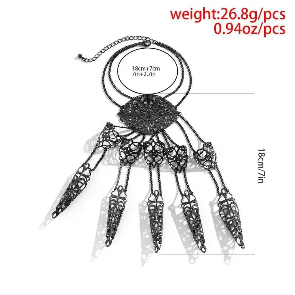 Punk Hand Harness Armband Mit Fingerring Für Damen Modisch_voghion.com