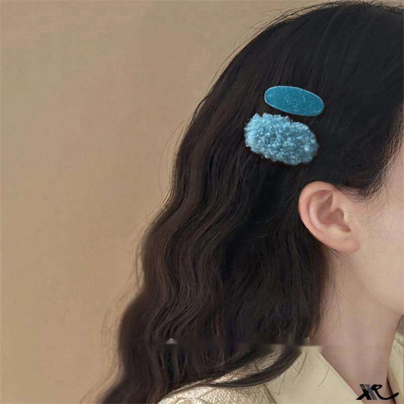 Dopamine Lamb Hair Autumn And Winter New Plush Duckbill Cute Side Atmospheric Forehead Bangs Clip_voghion.com