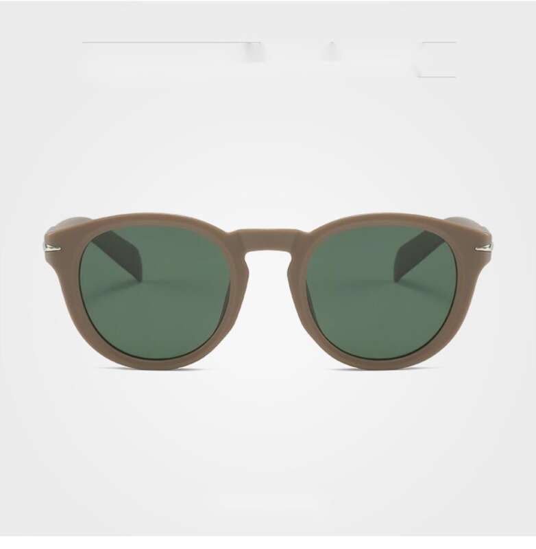 New Polarized Men's Sunglasses, Trendy British Round Frame Sunglasses_voghion.com