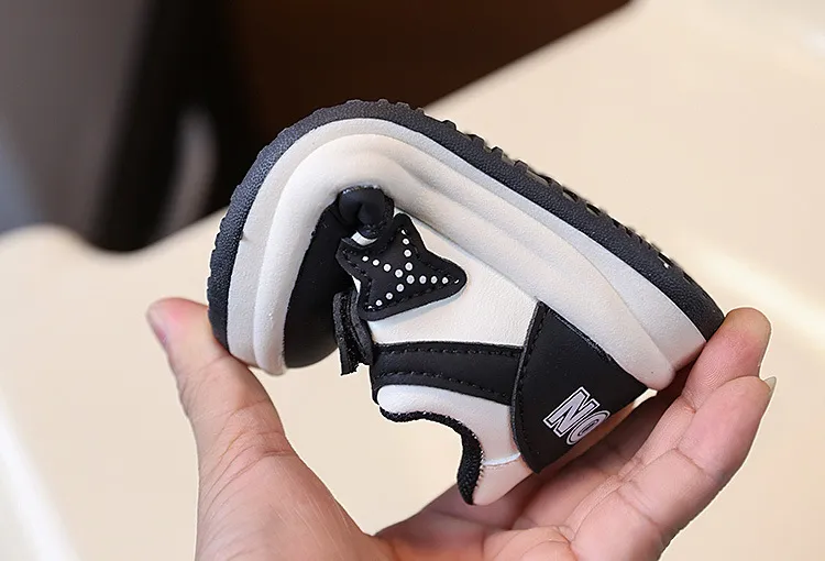 Toddler's Sneakers Fashion Design Baby Spring Autumn Kids Casual Sport Shoe Soft Non Slip Pu Leather Skateboard Shoes_desvips.com