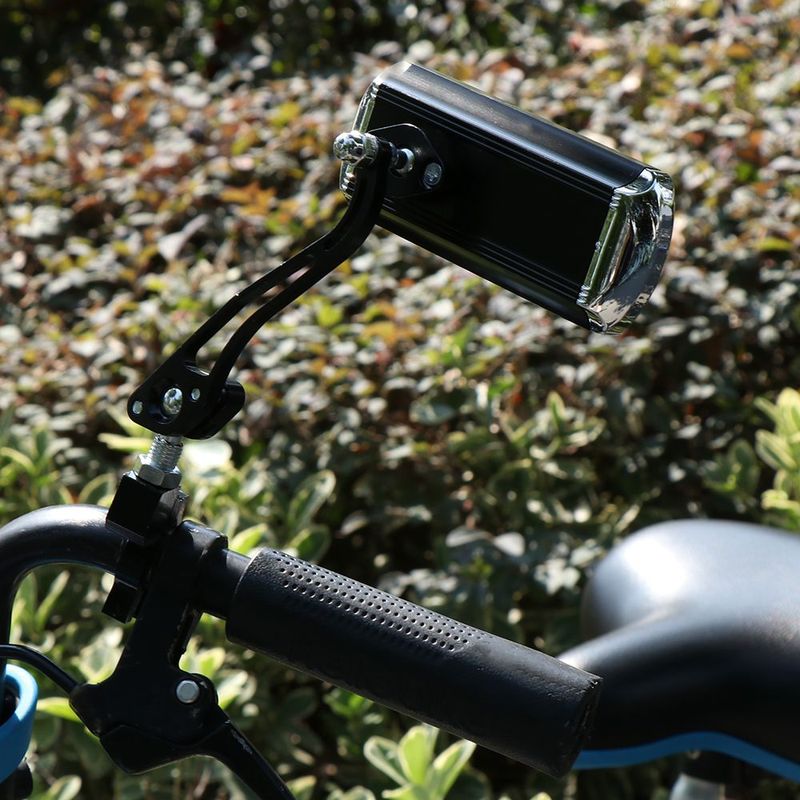 1 Piar Bike Espelhos Retrovisores Ajustáveis Transparentes Amplo Alcance Visão Traseira Refletor Retrovisor 360 Graus Rotativo Alumínio_voghion.com