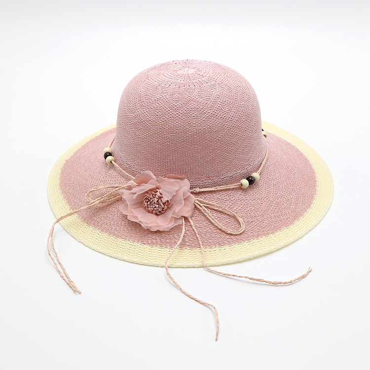 Korean Version Of Beach Big Brimmed Straw Women In Summer Scenic Spots, Cool For Vacation, Sun Protection, Sunshade Hat,_voghion.com