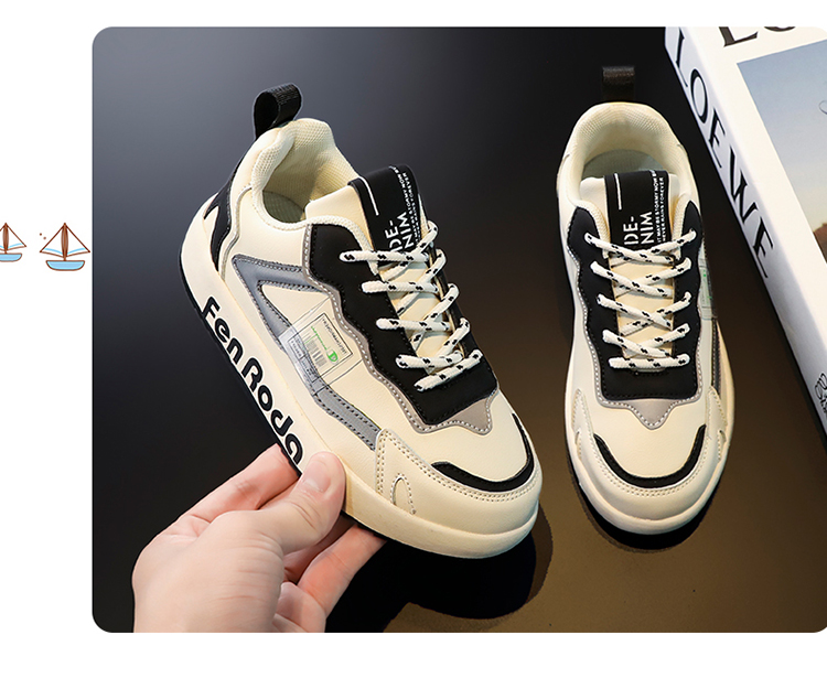 Modische Sneaker Aus Leder Für Jungen Herbst Winter Schuhe_voghion.com