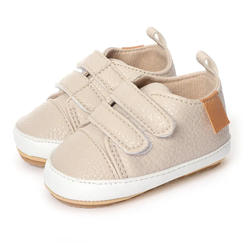 Cutefeet Baby Jungen Mädchen rutschfeste Gummisohle High Top PU Leder Sneakers Säuglings Lauflernschuhe Kleinkind Krippe Schuhe_voghion.com