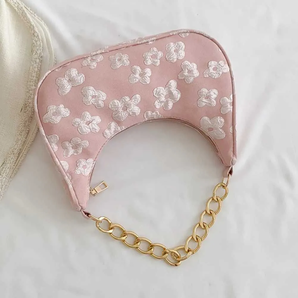 Sac à main pour femme à la mode décontracté élégant et simple épaule avec chaîne imprimée ral mignon portefeuille pochette sac d'accoudoir pour femme_voghion.com