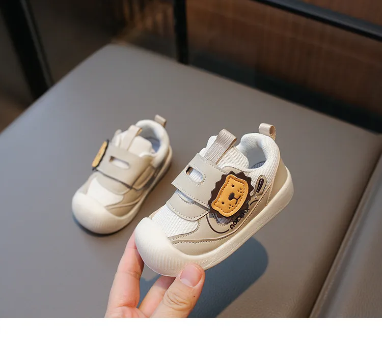 Çocuklar Yumuşak Tabanlı İlk Yürüteçler Bebek İlkbahar Sonbahar File Üst Cutefeet Çocuk Günlük Spor Ayakkabıları Yürümeye Başlayan Çocuk Kaymaz_voghion.com