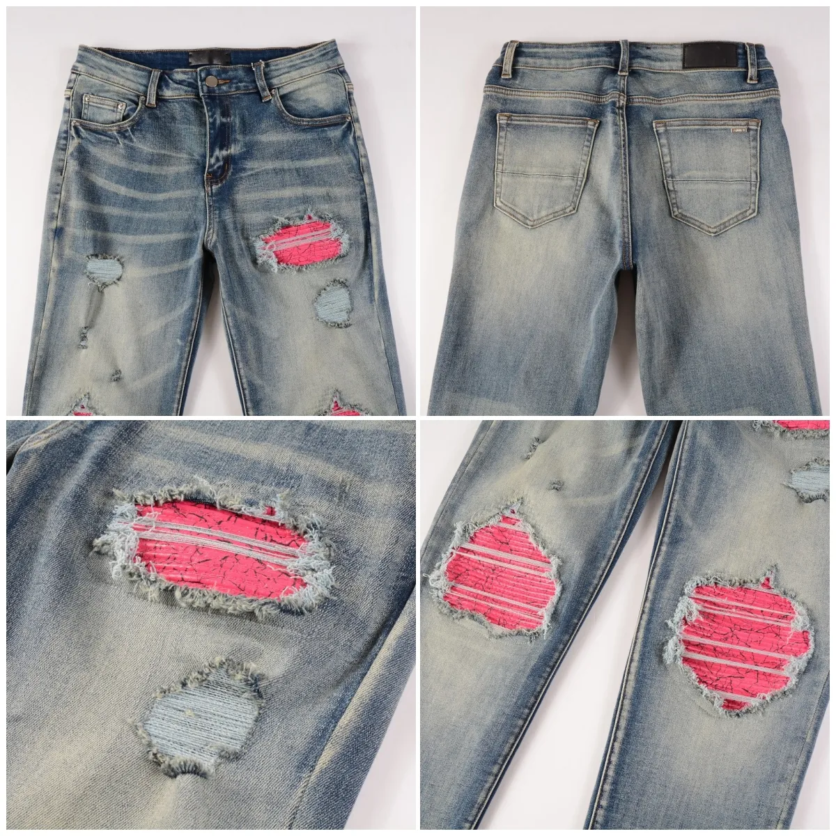2025 Designer Mens High Quality Fashion Technology Jeans Luxury Designer Denim Pant Distressed Ripped Black Blue Jean_mkmklike.com