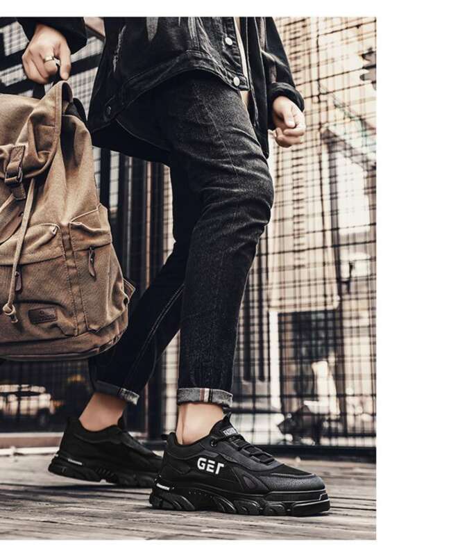 Scarpe casual uomo lavoro sportive traspiranti suola alta comode_voghion.com