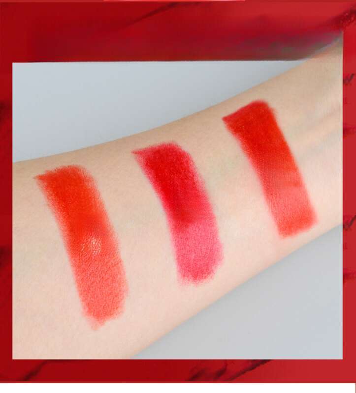 Dreifarbiger Lippenstift, feuchtigkeitsspendender, lang anhaltender, farbbeständiger Lippenstift_voghion.com