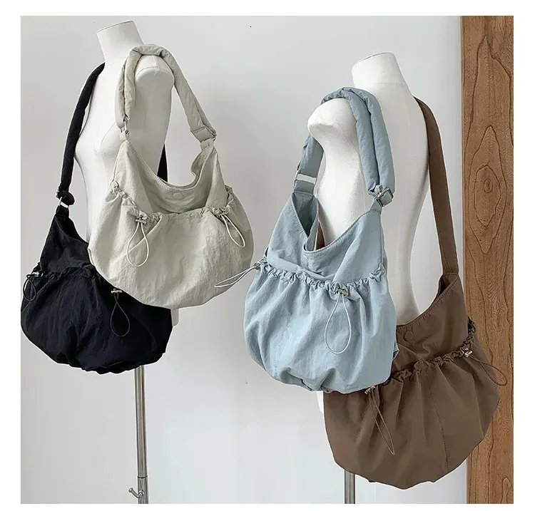 Damen Cloud Bag Nylon Schultertasche Umhängetasche Modern_voghion.com