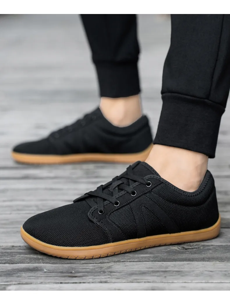 Wide Summer Running New Headed Sports Soft Sole Barefoot Men's and Women's Casual Breathable Mesh Shoes Lhshoe_voghion.com