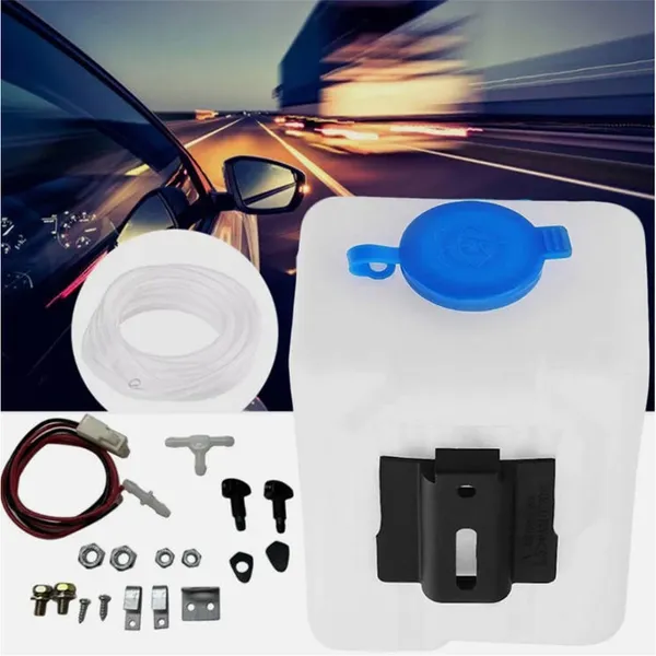 12V 1.5L Car Windshield Washer Fluid Tank Kit_voghion.com