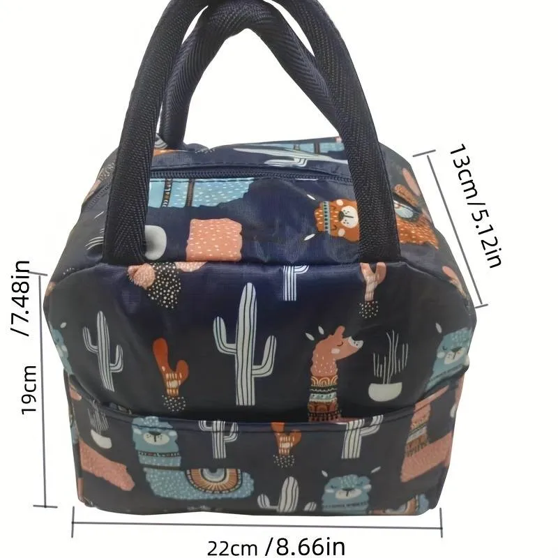 Insulated Aluminum Foil Lunch Bag Waterproof And Oil-proof Portable Stylish Convenient Storage Solution For School Work_voghion.com