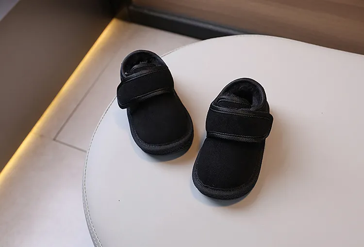 Zapatos de invierno para bebé, de felpa, cálidos y abrigados, antideslizantes, de moda, tallas 15-19, 2024_voghion.com