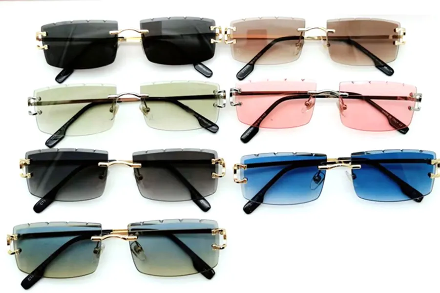 Sunglasses Designer Women Sunglass Ienbel Square Genuine alo Horn Glasses Mens Brand Design Vintage Carter s Rimless_voghion.com