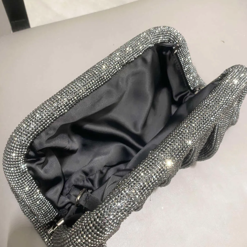 Pochettes de soirée faites à la main avec poignée brillante, nouveaux sacs à main et sacs à main pliables de créateur pour fête de mariage de haute qualité_voghion.com
