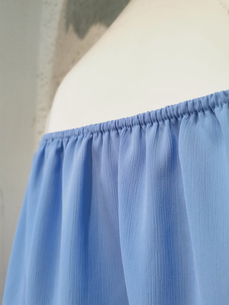 Kurzärmliger, lockerer, einfarbiger Chiffon-Overall für Damen_voghion.com