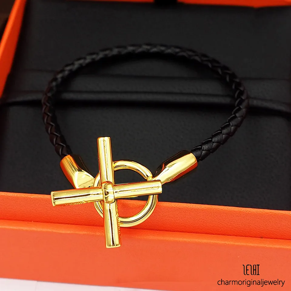 Designer H-Buchstabe Goldarmband Schmuck Hochzeit Frauen Armband geeignet für Männer Modeschmuck_voghion.com