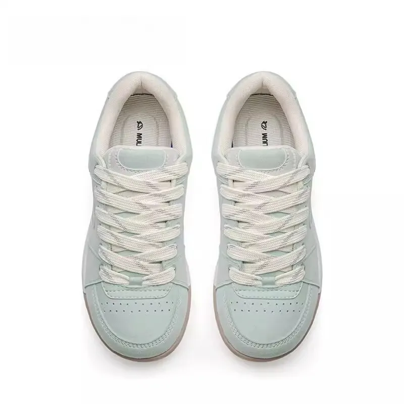 Versatile Running Shoes For Women Trendy Mint Skateboarding Style_voghion.com