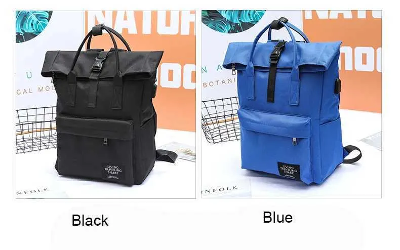 Modny plecak na laptopa USB dla kobiet i mężczyzn, torby na ramię, szkolna torba, plecaki Mochila dla nastolatek, podróż_voghion.com