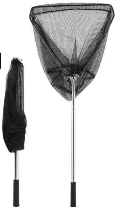 【Oferta especial de 30 días 1761 piezas】 Caña telescópica plegable, bolsa de red, juego completo de red de pesca negra, equipo de pesca y_voghion.com