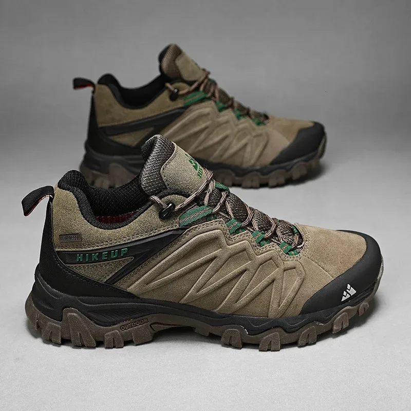 Herren Wanderschuhe Aus Leder Trekking Outdoor Kletterschuhe_voghion.com