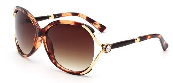 Óculos de sol designer femininos retro pretos moda com estojo_voghion.com
