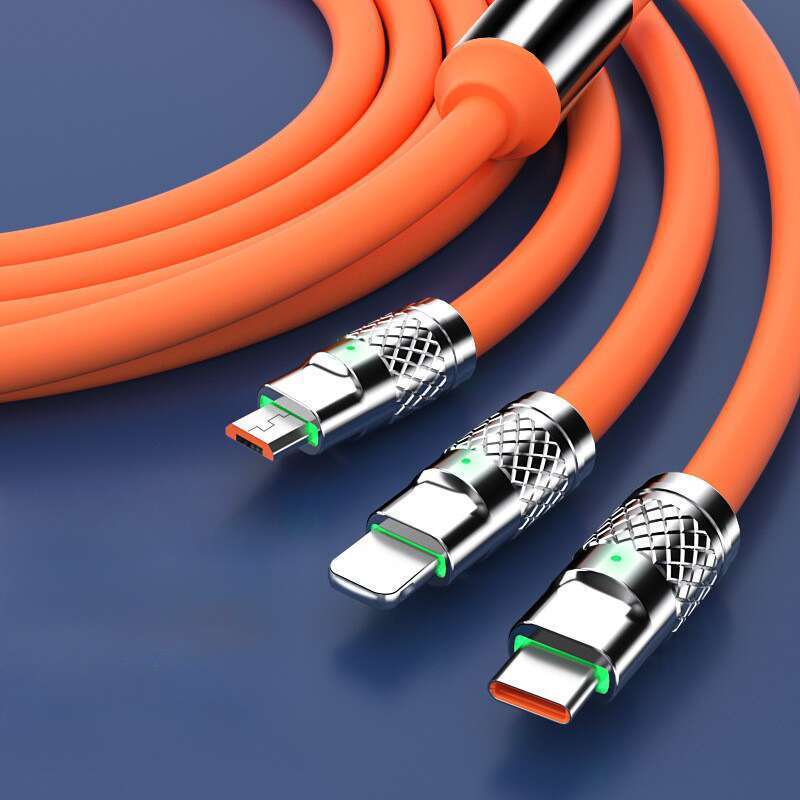 Repülőgép utas adatai kábelben, egy húzással három 120 W-os szupergyors töltés Geek vonal TYPE-C-hez alkalmas_voghion.com