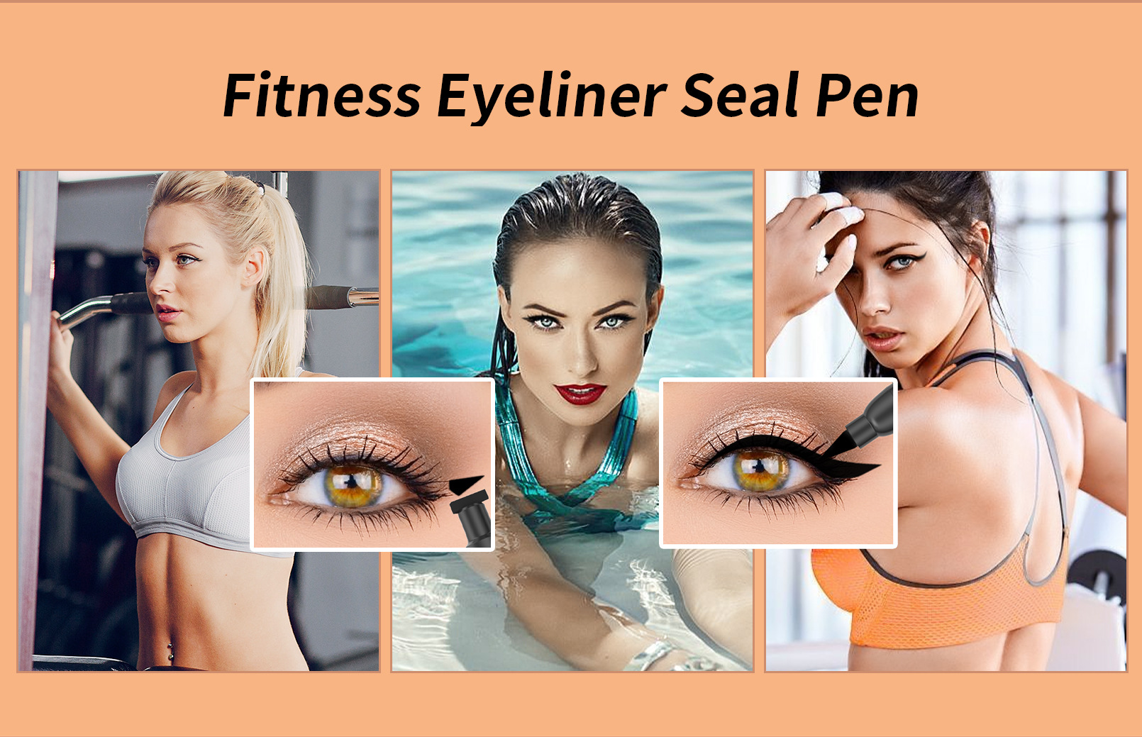 YANQINA Seal vandfast og ikke-udtværende dobbeltstempel eyeliner makeup_voghion.com