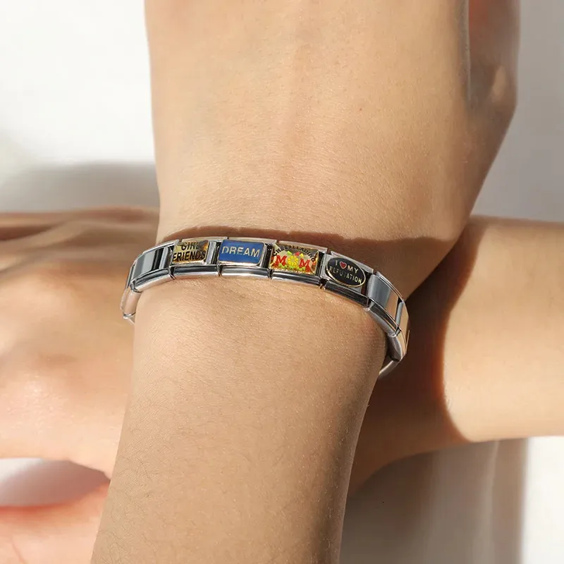 Hapiship charme italien pour bracelet bijoux en acier_voghion.com