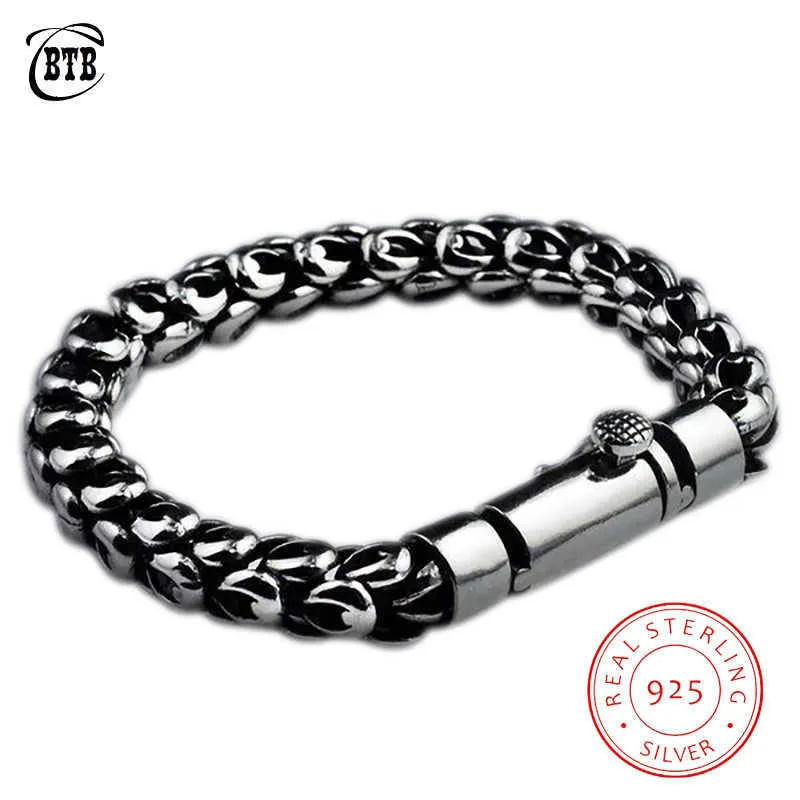 Brățară cu lanț din argint Buddha, culoare argintie, pentru bărbați, bijuterii, cadou, calitate bună, 210609_voghion.com
