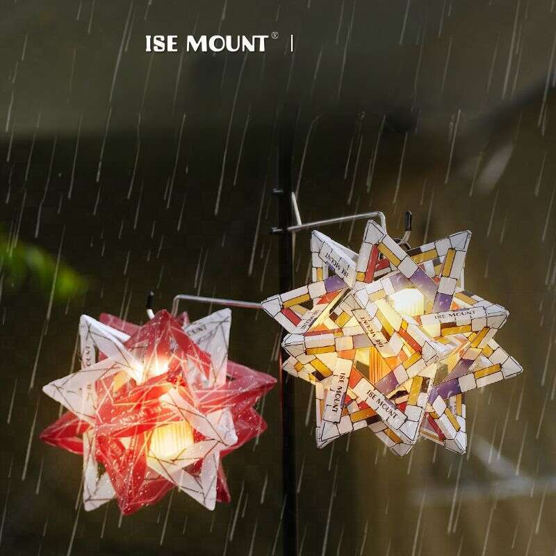 ISE MOUNT Camping în aer liber Placă PP pliabilă Culoare lucrată manual Accesorii de iluminat DIY Material abajur Polaris_voghion.com