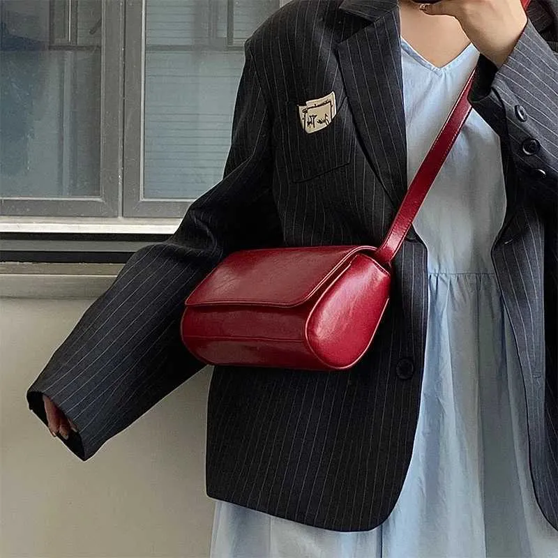 Borsa da donna vintage, rosso vino, sottobraccio, alla moda, semplice, in pelle PU, quadrata, con texture, da sposa, a tracolla_voghion.com