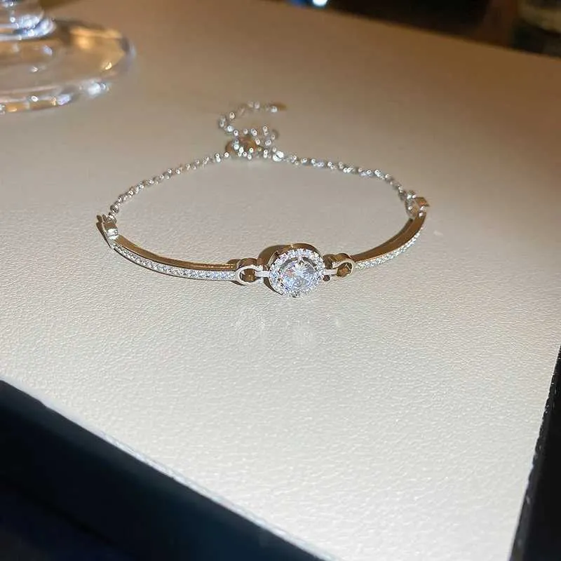 Rhinestone Crystal Bracelet Bamboo Joint Bangle For Wedding Jewelry_voghion.com